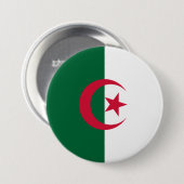 Flagge Algeriens Button (Vorne & Hinten)