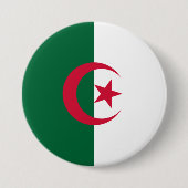Flagge Algeriens Button (Vorderseite)