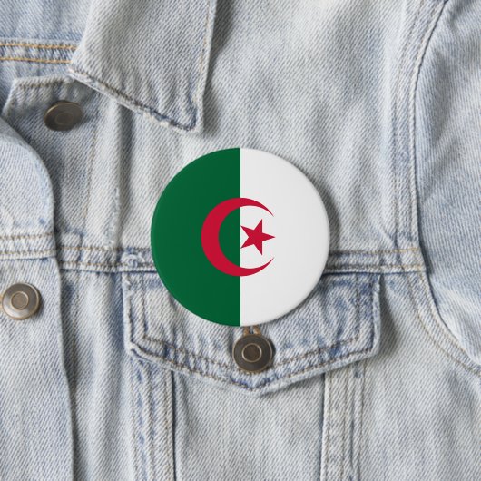 Flagge Algeriens Button (Beispiel)