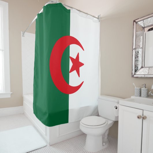 Flagge Algeriens Duschvorhang (Beispiel)