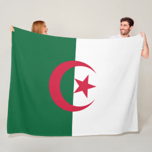 Flagge Algeriens Fleecedecke