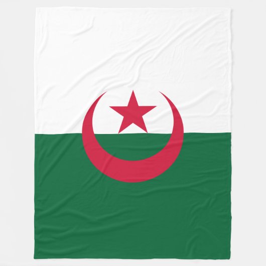 Flagge Algeriens Fleecedecke (Vorderseite)