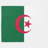 Flagge Algeriens Fleecedecke (Vorderseite (Horizontal))