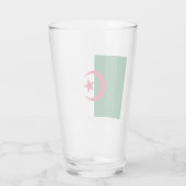Flagge Algeriens Glas (Rückseite)