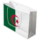 Flagge Algeriens Große Geschenktüte (Vorderseite Schrägansicht)