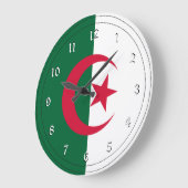 Flagge Algeriens Große Wanduhr (Winkel)