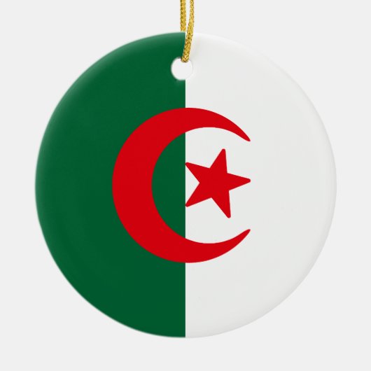Flagge Algeriens Keramik Ornament (Vorne)