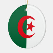 Flagge Algeriens Keramik Ornament (Links)
