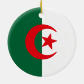 Flagge Algeriens Keramik Ornament (Hinten)