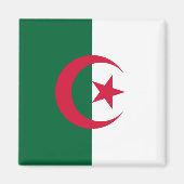 Flagge Algeriens Magnet (Vorne)