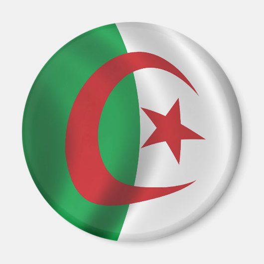 Flagge Algeriens Magnet (Vorne)