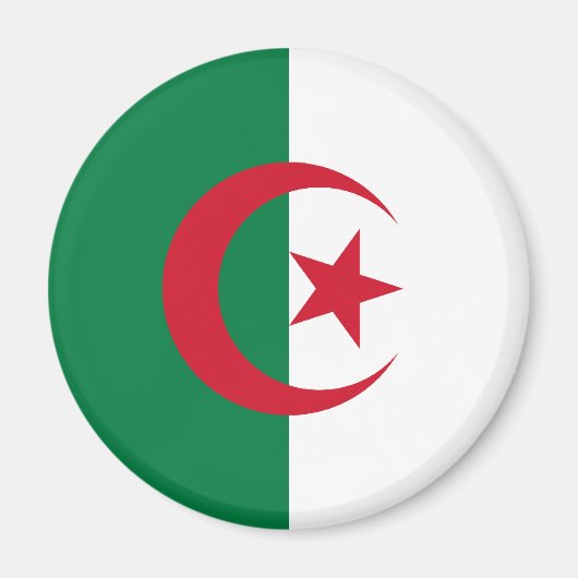 Flagge Algeriens Magnet (Vorne)