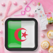 Flagge Algeriens Pappteller (Party)