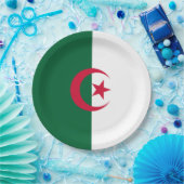 Flagge Algeriens Pappteller (Party)