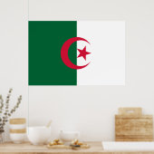 Flagge Algeriens Poster (Küche)