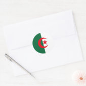 Flagge Algeriens Runder Aufkleber (Umschlag)