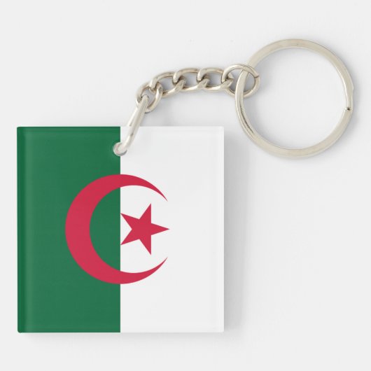 Flagge Algeriens Schlüsselanhänger (Rückseite)