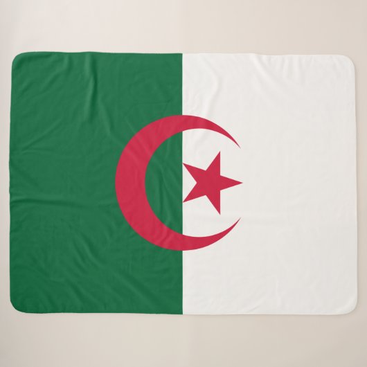 Flagge Algeriens Sherpadecke (Vorderseite (Horizontal))