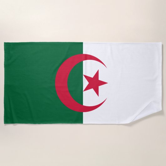 Flagge Algeriens Strandtuch (Vorderseite)