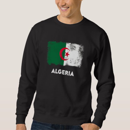 Flagge Algeriens Sweatshirt (Vorderseite)