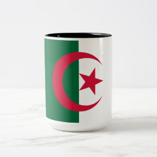 Flagge Algeriens Zweifarbige Tasse