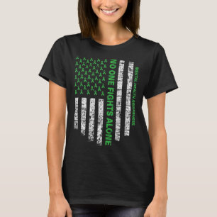 Flagge Allein Psychische Gesundheitsaufklärung Nie T-Shirt