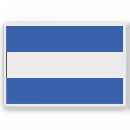 Flagge Almelo, Niederlande Aufkleber (Vorderseite)