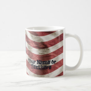 Flagge-altes Ruhm-Rot, Weiß und Blau Kaffeetasse