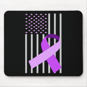 Flagge Alzheimerheimer-Schleife Heimer-Krankheit-B Mousepad
