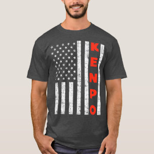 Flagge American Kenpo Vintage Patriotisches Kempo T-Shirt