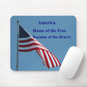 Flagge, Amerika Mousepad (Mit Mouse)