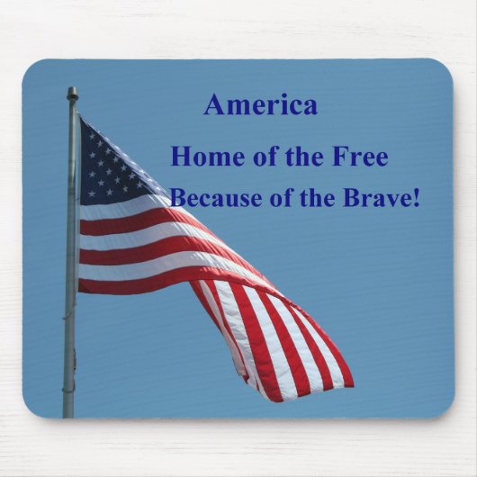 Flagge, Amerika Mousepad (Vorne)