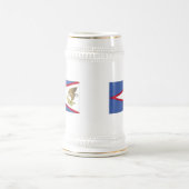 Flagge Amerikanisch-Samoas Bierglas (Mittel)