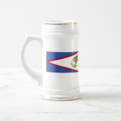 Flagge Amerikanisch-Samoas Bierglas (Links)