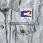 Flagge Amerikanisch-Samoas Button (Beispiel)