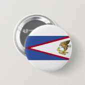 Flagge Amerikanisch-Samoas Button (Vorne & Hinten)