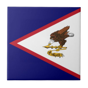 Flagge Amerikanisch-Samoas Fliese