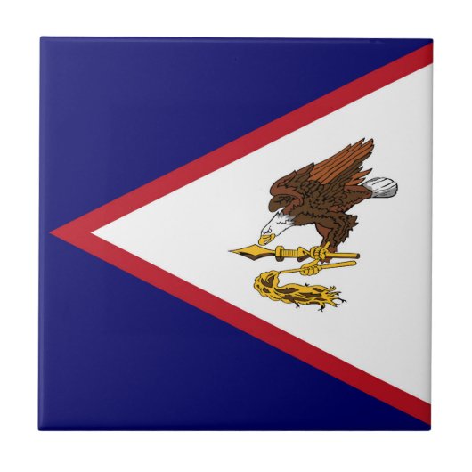 Flagge Amerikanisch-Samoas Fliese (Vorderseite)