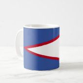 Flagge Amerikanisch-Samoas Kaffeetasse (Vorderseite Links)