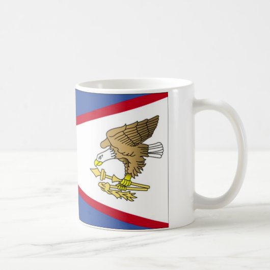 Flagge Amerikanisch-Samoas Kaffeetasse (Rechts)