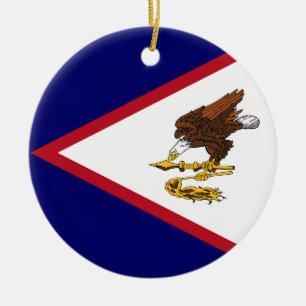 Flagge Amerikanisch-Samoas Keramik Ornament