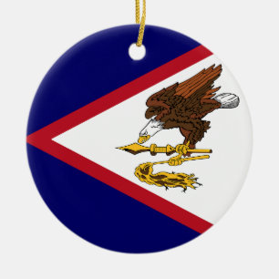 Flagge Amerikanisch-Samoas Keramik Ornament
