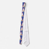 Flagge Amerikanisch-Samoas Krawatte (Rückseite)