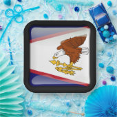 Flagge Amerikanisch-Samoas Pappteller (Party)