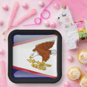 Flagge Amerikanisch-Samoas Pappteller (Party)