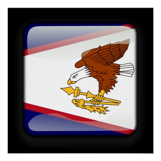 Flagge Amerikanisch-Samoas Poster (Vorderseite)