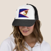 Flagge Amerikanisch-Samoas Truckerkappe (Beispiel)