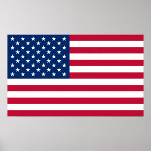 Flagge amerikanischer Armee USA Amerikas Poster