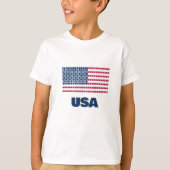 Flagge Amerikas T-Shirt (Vorderseite)