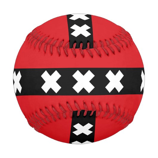 Flagge Amsterdam, Niederlande Baseball (Vorderseite)